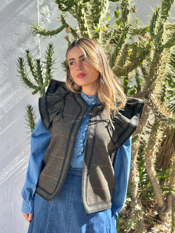 Chaleco volante verde kaki